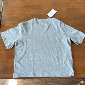 Nike Gray Boxy Crop T-Shirt NEW WITH TAGS!